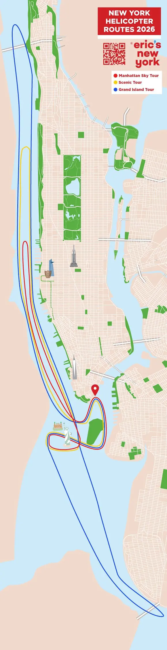 new york helikopter plattegrond