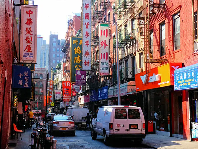 Wat te doen in Chinatown New York - typische gebouwen