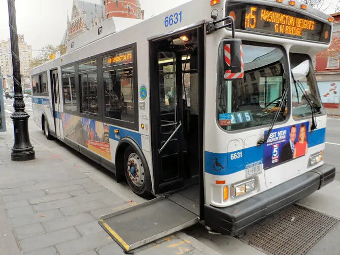 Reizen naar New York met een handicap - Bus