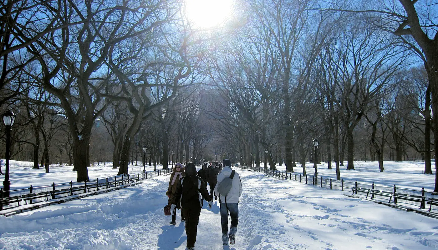 Het weer in New York - Winter