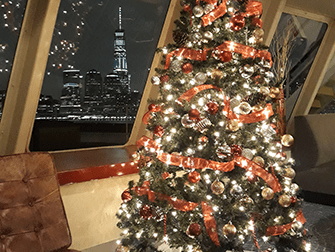 Dinner Cruises op kerstavond in New York - Kerstboom