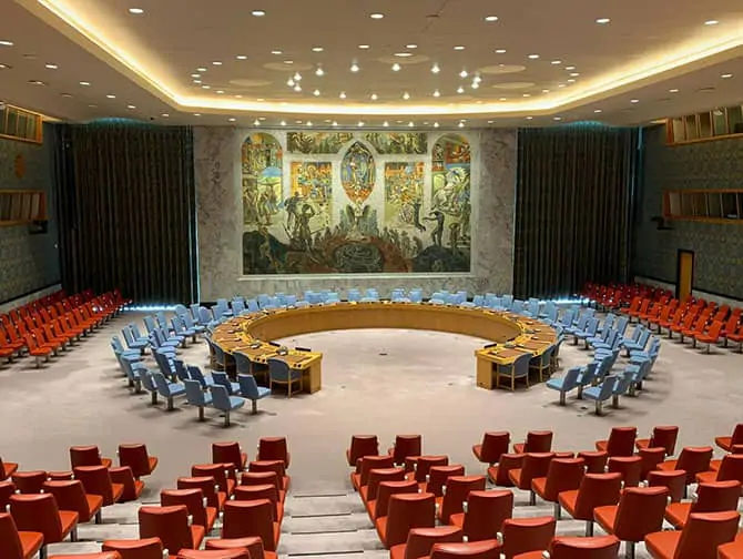 De Verenigde Naties in New York - Kamer van de Veiligheidsraad