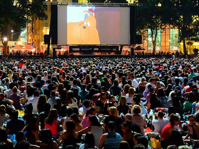 Gratis Films in Bryant Park