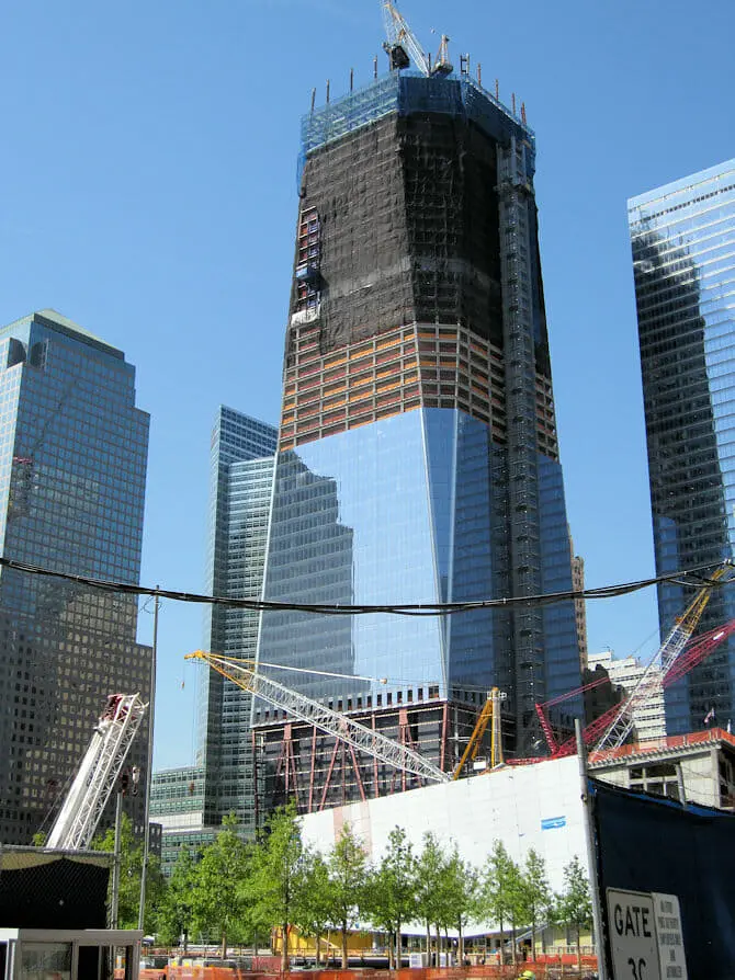 Freedom Tower in aanbouw