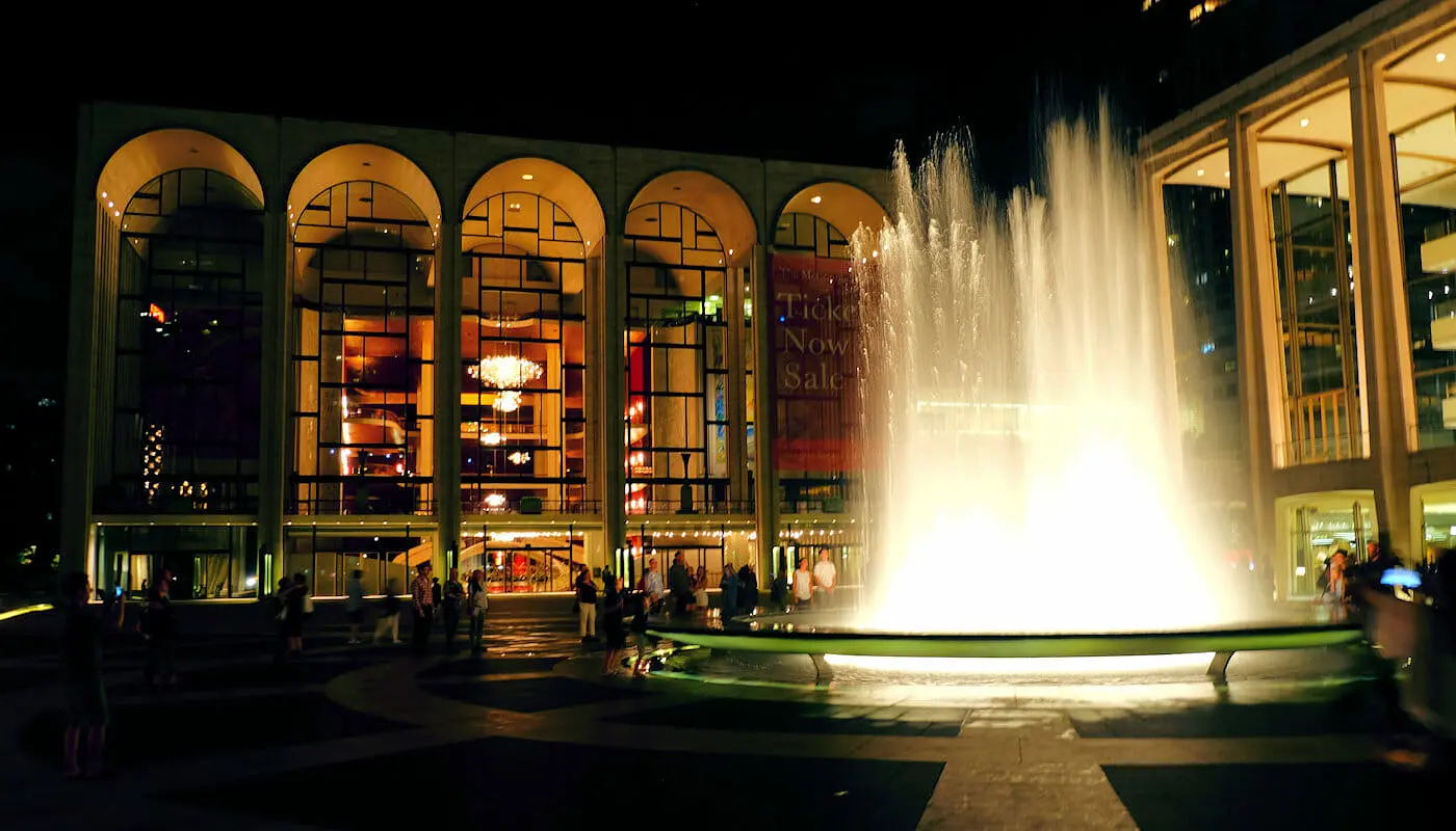 Lincoln Center in New York - Lincoln Center bij nacht