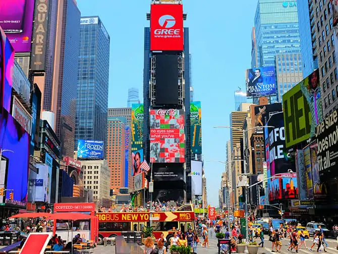 Wat te doen in Times Square - Billboards