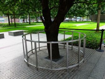 Het 9/11 Memorial Monument in New York Survivor Tree