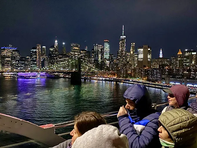 Big Bus in New York - avondtour Brooklyn Bridge