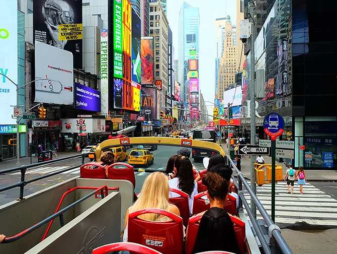 Big Bus in New York - Halte