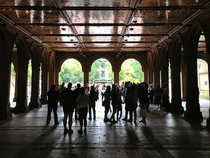 Central Park in New York Bethesda Terrace