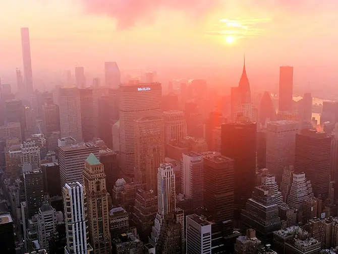 Empire State Building Tickets - Zonsopkomst East River
