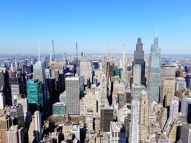 Empire State Building Tickets - Uitzicht Uptown Manhattan