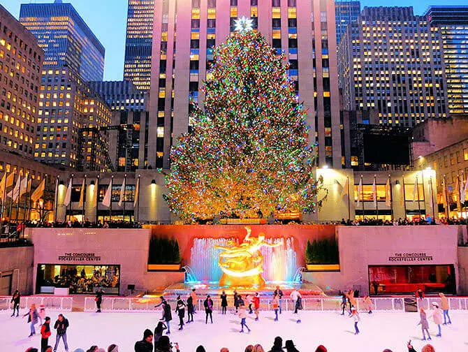 Rockefeller Center in New York - Ijsbaan