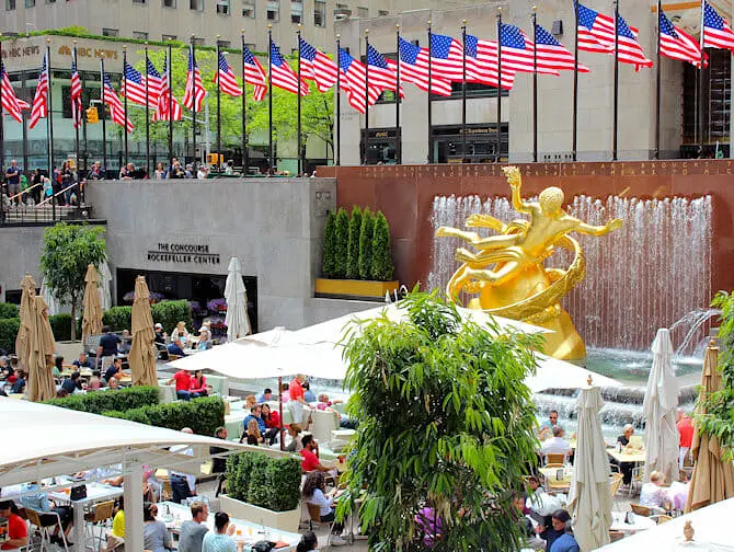 Rockefeller Center in New York - Terras