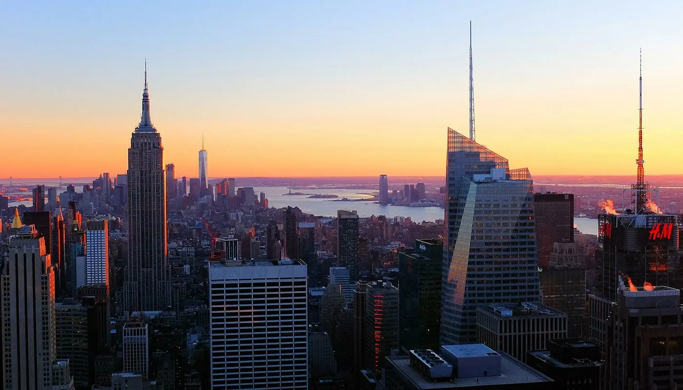 Top of the Rock Tickets - Uitzicht Zonsondergang