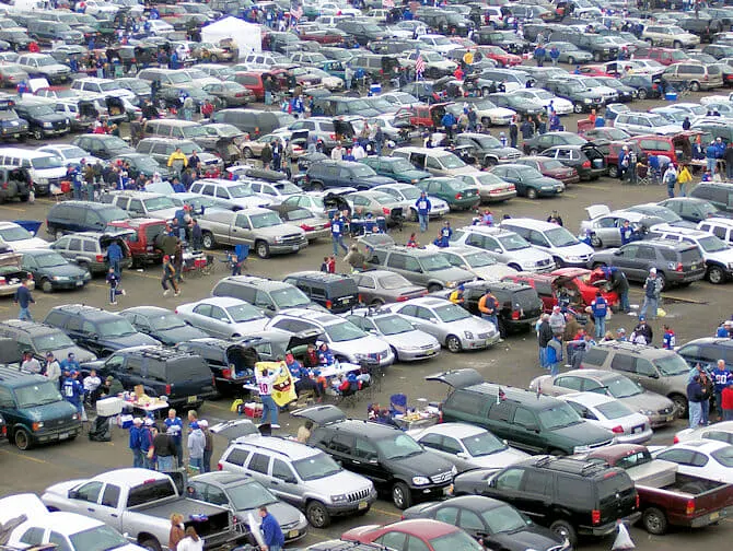Parkeren bij de Giants