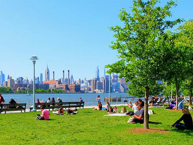 Parken in New York - Domino Park