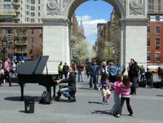 Parken in New York - Live muziek in Washington Square Park