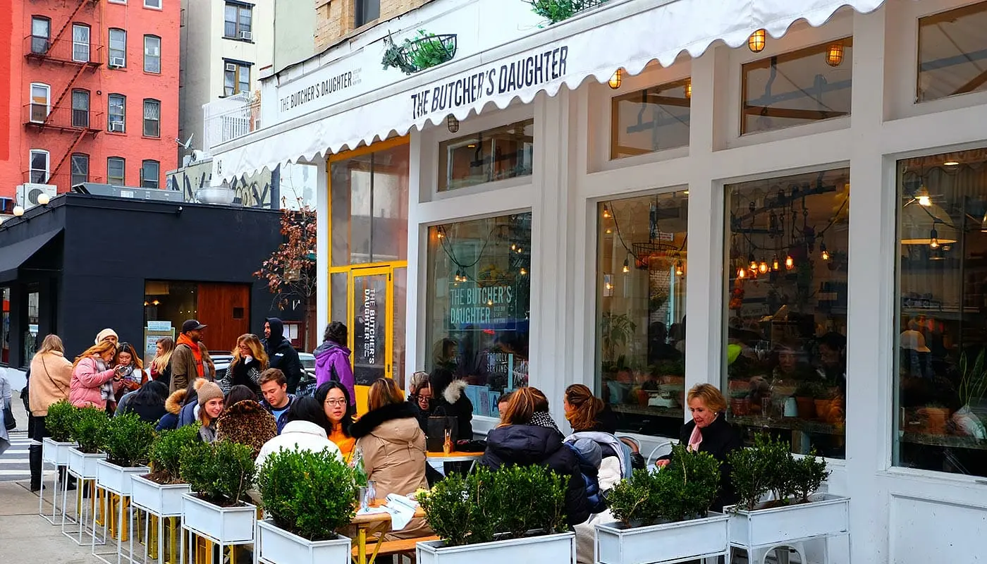 Vegetarische Restaurants in New York - The Butcher's Daughter Buiten