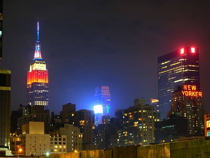 4 juli - Independence Day in New York - Empire State Building