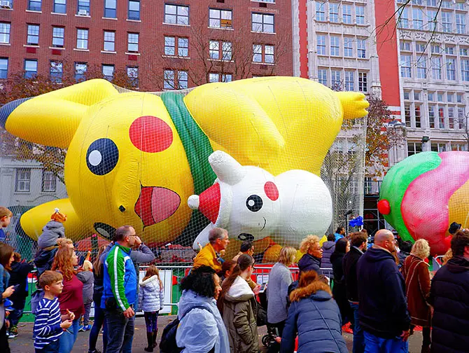 Macy's Thanksgiving Parade in New York - Ballonnen Opblazen