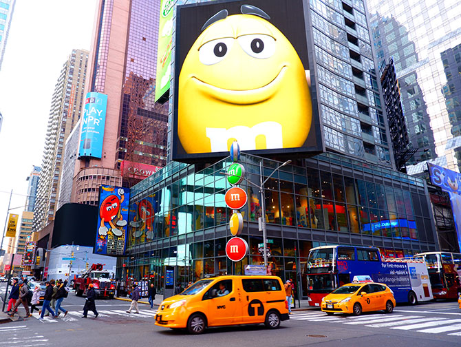 M&M’s winkel op Times Square