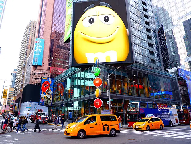 M&M’s winkel op Times Square