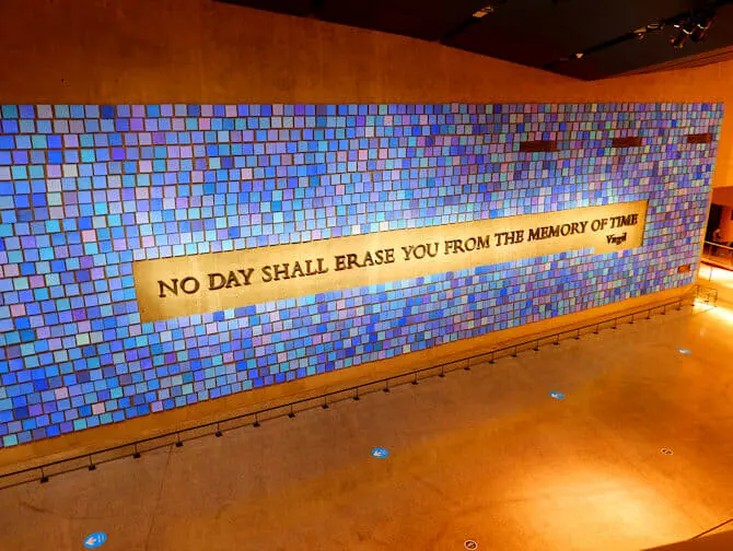 911 museum new york - memorial muur