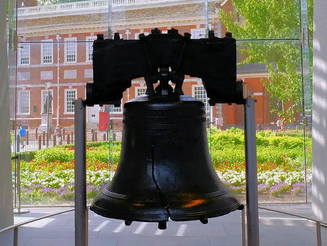 New York naar Philadelphia en de Amish - Liberty Bell in Philadelphia