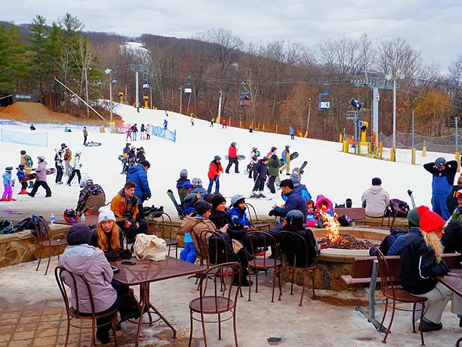 Dagtrip Skien of Snowboarden in New York - sfeer