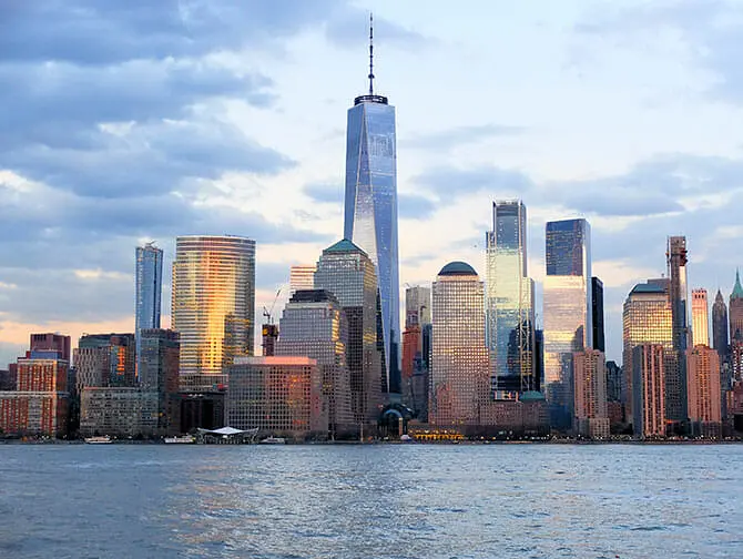 Avondboottochten in New York