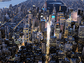 Avond Helikoptervlucht in New York - Times Square