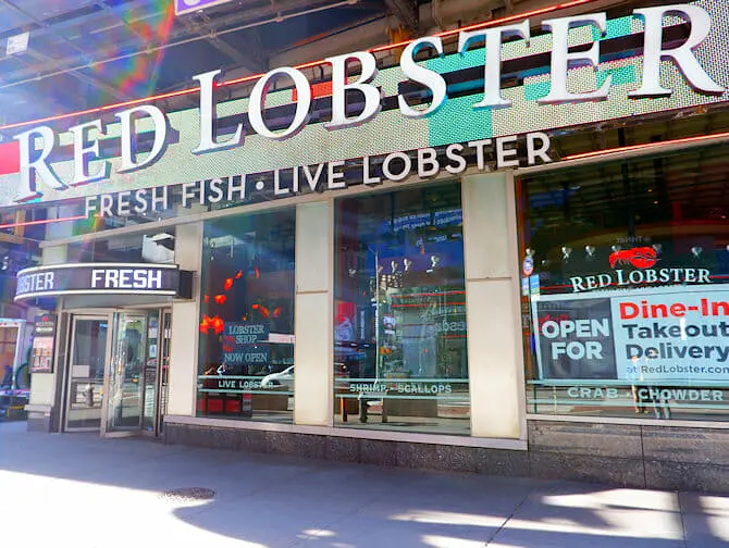 Met kinderen uit eten in New York - Red Lobster