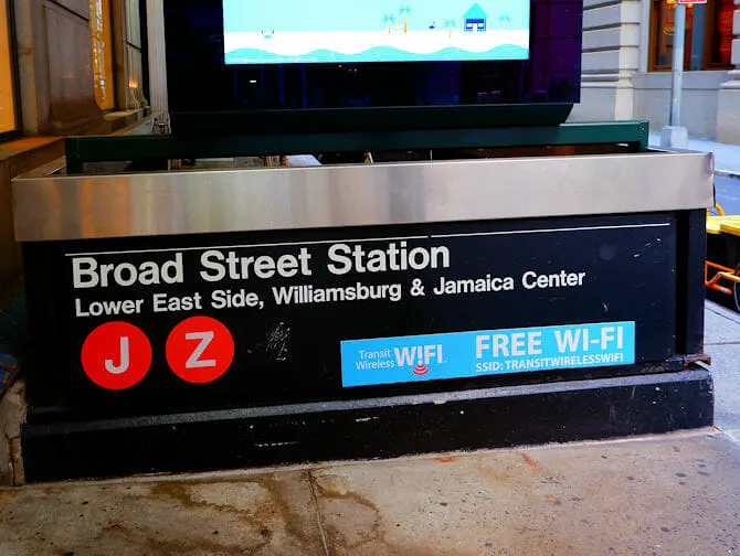 WiFi in New York - WiFi in metrostation Fifth Avenue