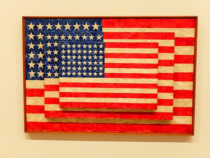 Whitney Museum in New York Jasper Johns Flag