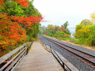 Dagtocht naar Bear Mountain in New York - treinrails