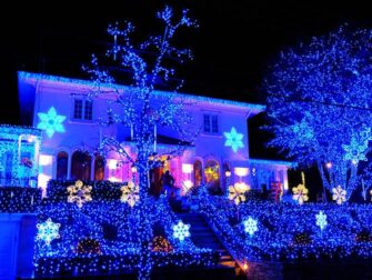 Dyker Heights Christmas Lights - Blauwe Verlichting