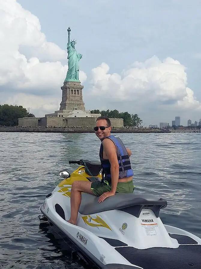 Zwemmen in New York - Jetski