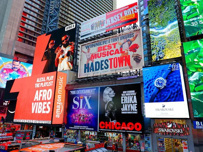 Theater District in New York