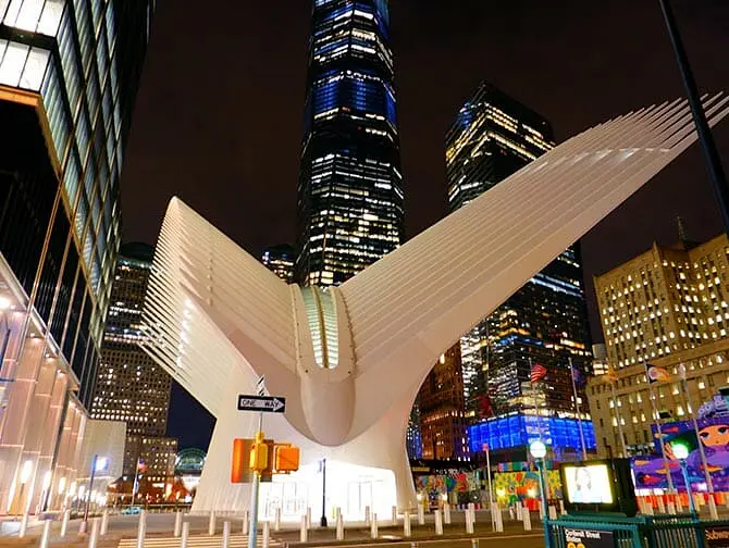 Westfield World Trade Center Shoppingmall in New York - Oculus