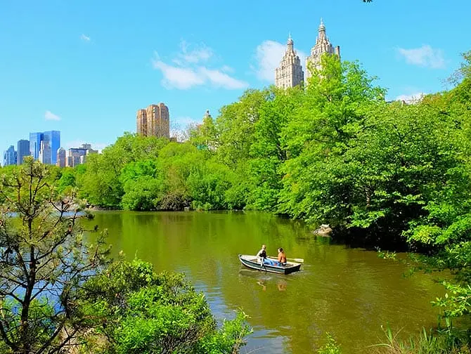 Roeiboot huren in Central Park - Stel Roeien