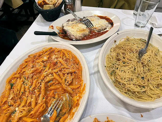 Carmine's Familie Restaurant in New York - Penne alla Vodka