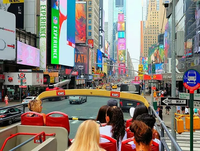 Verschil tussen New York Sightseeing Day Pass en New York Pass - Hop on Hop off Bus