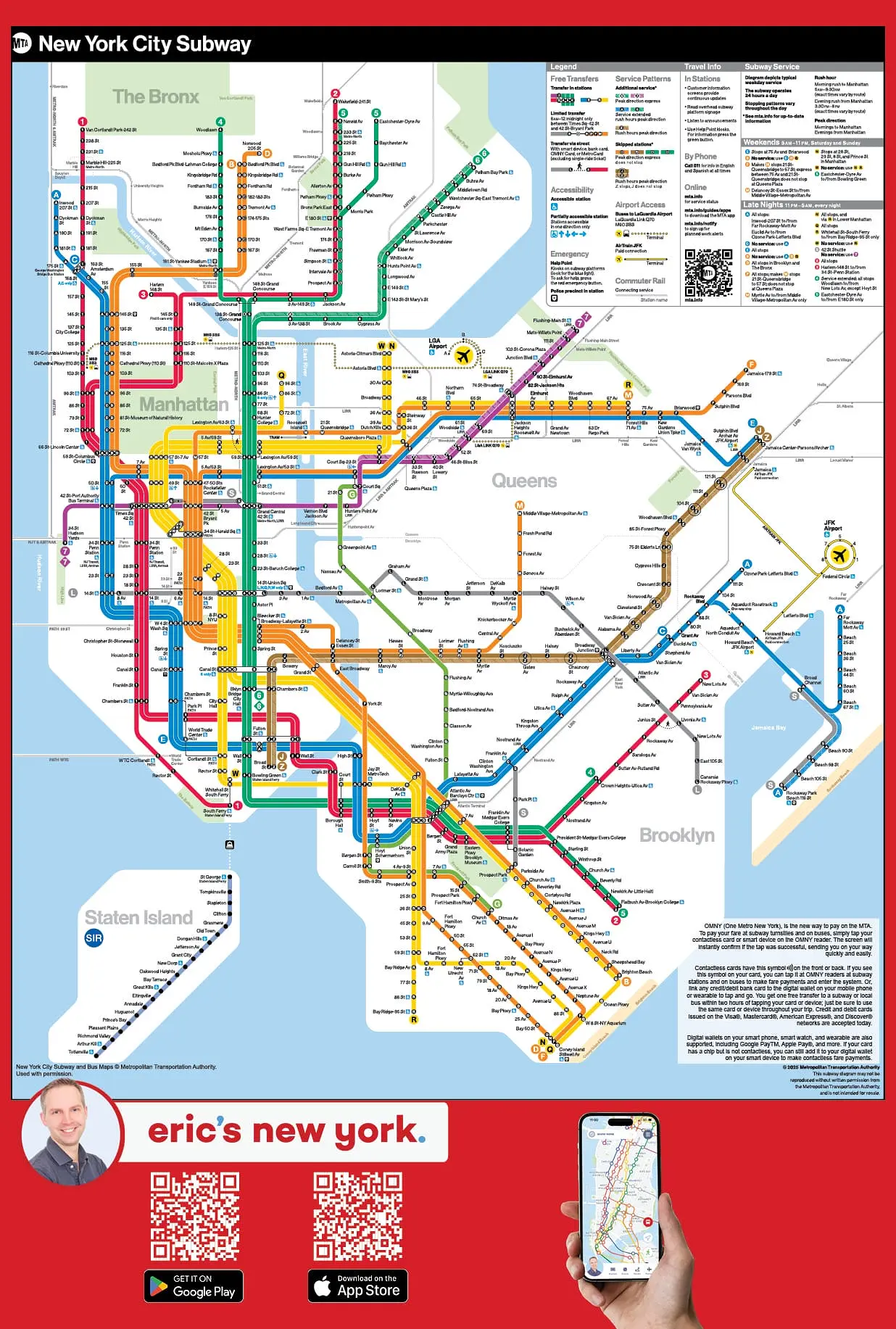 MTA Metro en Bus Plattegrond