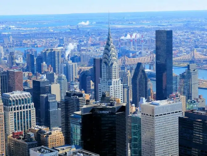Chrysler Building in New York - uitzicht op Chrysler Building