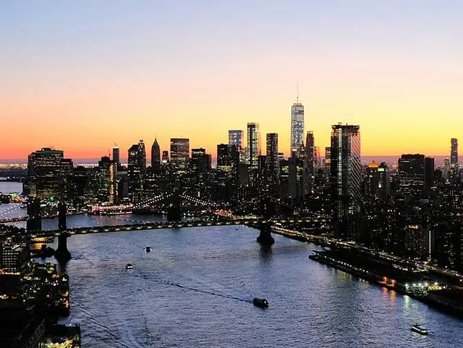 Avond Helikoptervlucht in New York