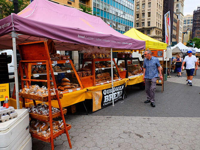 Duurzame New York Trip - Brood op de Union Square Greenmarket