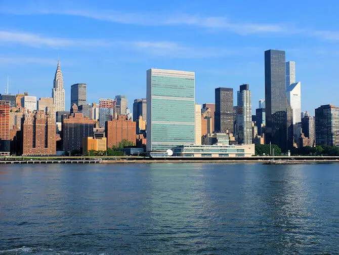 De Verenigde Naties in New York Chrysler Building