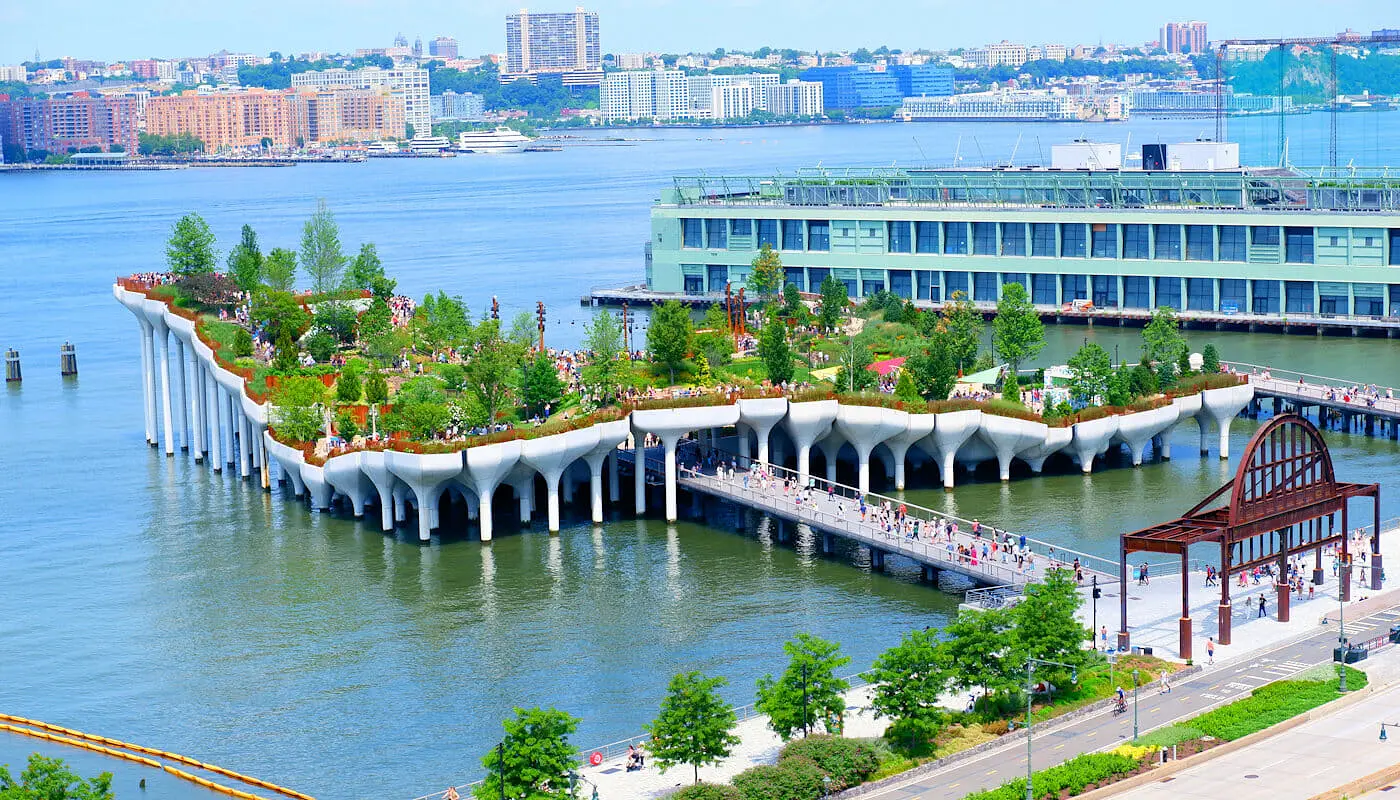 Little Island in New York - het hele eiland