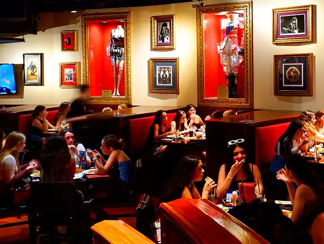 Themarestaurants in New York - Hard Rock Cafe interieur